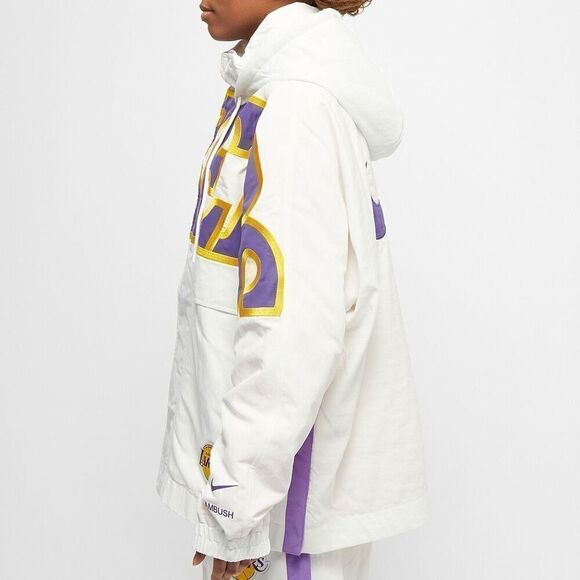 Nike x AMBUSH Los Angeles Lakers Kobe Bryant Sz M Water Repellent Coat Jacket ne - Picture 3 of 14